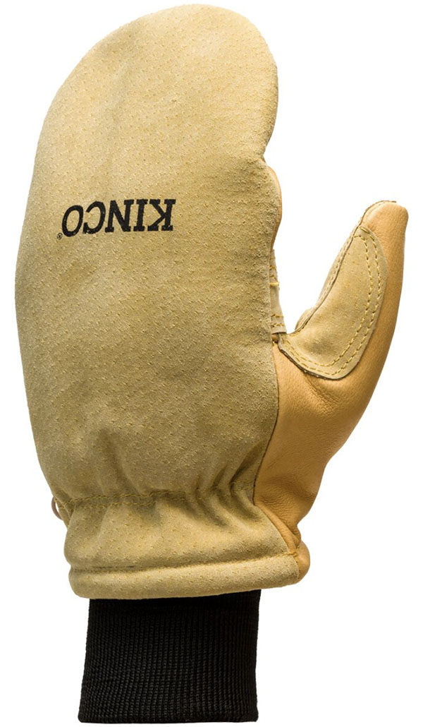 Kinco Lined Heavy-Duty PG Suede Pigskin Ski Mitt Omni-Cuff (snowboarding mitten)